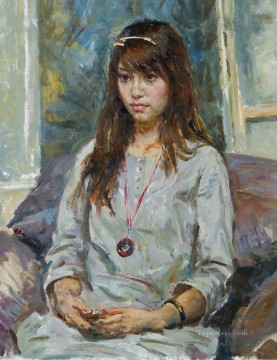 中国 Painting - 中国人の女の子ウェンウェン